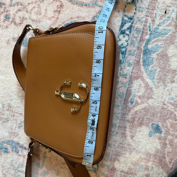 Jimmy Choo Tan Leather Shoulder Bag - Picture 13 of 16